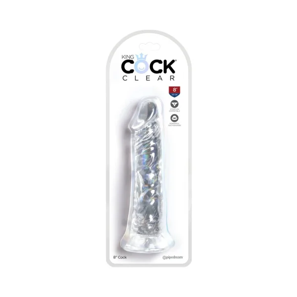 King Cock Clear 8in Cock — image 11 of 16