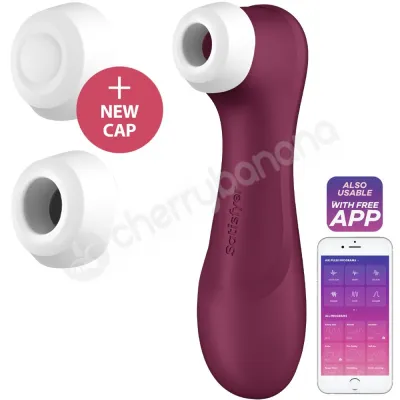 Satisfyer Pro 2 Generation 3 Red Liquid Vibration Air Pulse With Connect App