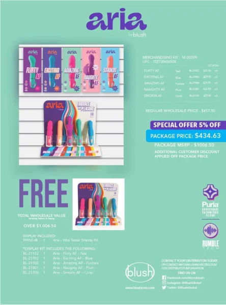 Aria Merchandising Kit