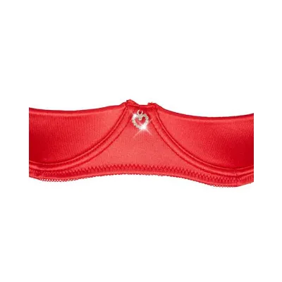 Desire Shelf Bra Set Red Medium