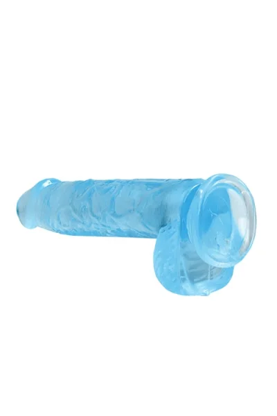RealRock Crystal Clear - 6.7" Realistic Dildo with Balls & Suction Cup Base