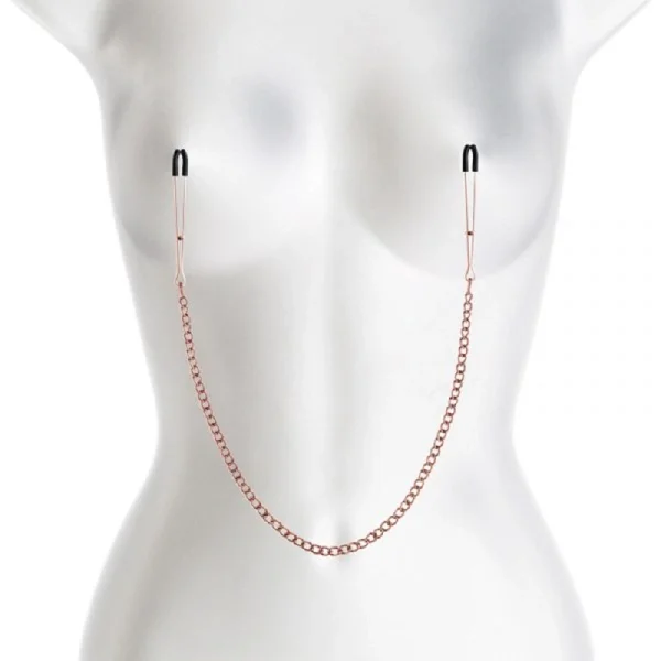 Bound Adjustable DC3 Tweezer Nipple Clamps by NS Novelties - Rose Gold