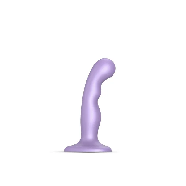 Strap-on-Me Hybrid Collection P&G Silicone Suction Cup Dildo - S Metallic Lilac