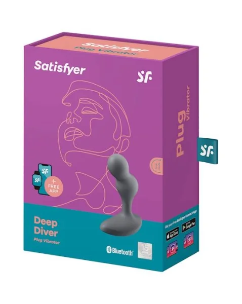 Satisfyer Deep Diver  - Black - 4.4 Inch
