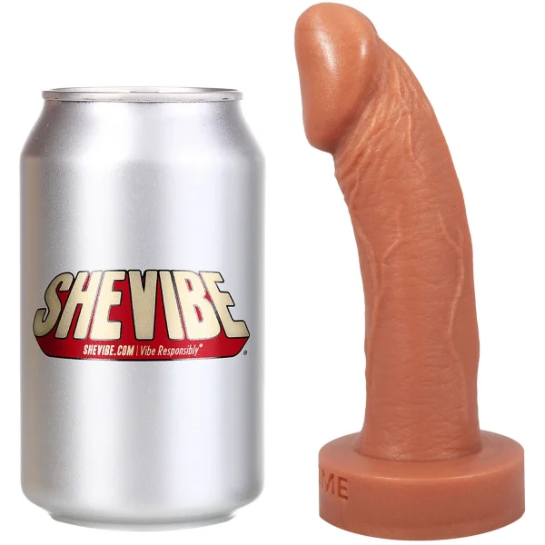 Primo 6" Dual-Density Realistic Silicone Dildo By Uberrime - Caramel