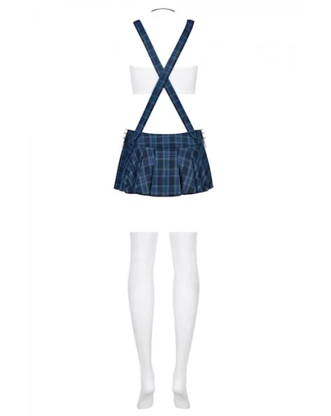 Obsessive Blue - Tartan Skirt Set - Blue - S/m