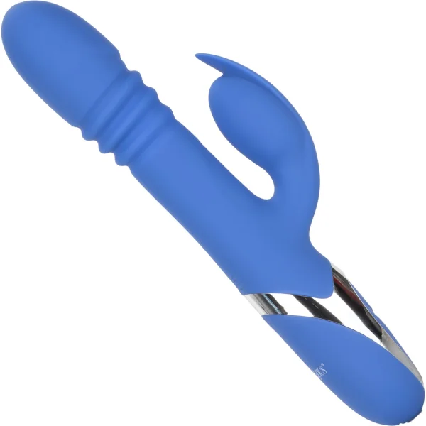 Enchanted Teaser Silicone Rechargeable Thrusting Rotating Dual Stimulation Vibrator by CalExotics