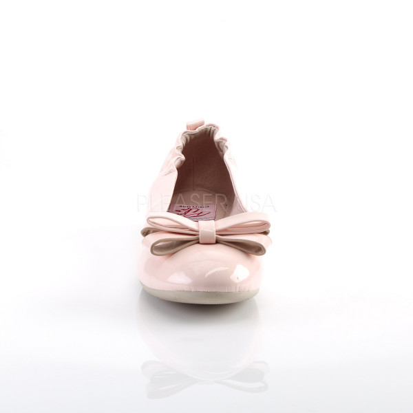 Round Toe Foldable Flats W/ Bow