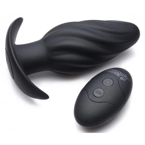 Kinetic Thumping 7X Swirled Anal Plug Black — image 6 of 8