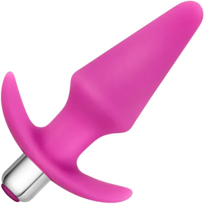 Luxe Discover Silicone Vibrating Butt Plug by Blush Novelties Pink