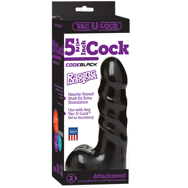 Vac-U-Lock CODE BLACK 5.5" Cock