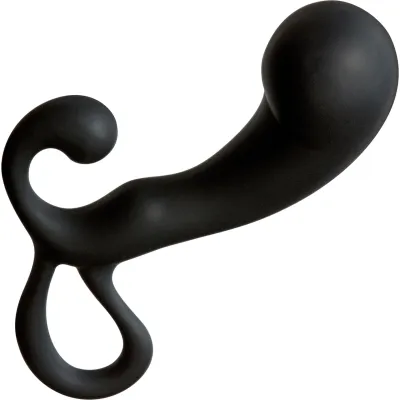 OptiMALE P Massager Silicone Prostate Massager By Doc Johnson Black