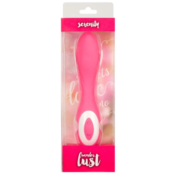 Wonderlust Serenity Rechargeable Silicone G-Spot Vibrator - Blue
