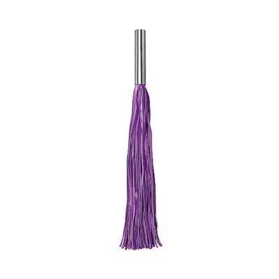 Leather Whip Metal Long Purple