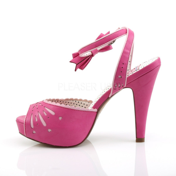 4 1/2 inches Heel, 1 inches Semi Hidden P/F Peep Toe Ankle Strap Sandal — image 7 of 12