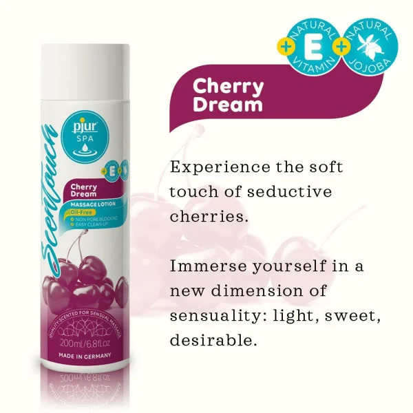 PJUR SPA SCENTOUCH CHERRY MASSAGE LOTION 200ML