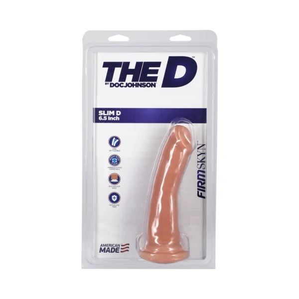 The D Slim 6in Without Balls Firmskyn Vanilla
