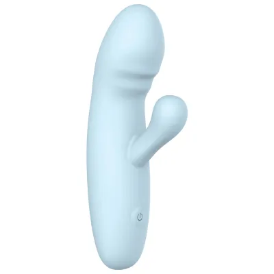 Soft by Playful Amore Rechargeable Rabbit Vibrator Blue