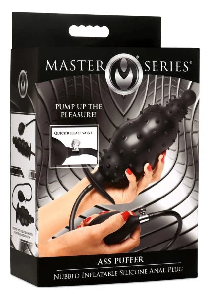 Ass Puffer Nubbed Inflatable Silicone Anal Plug — image 16 of 22