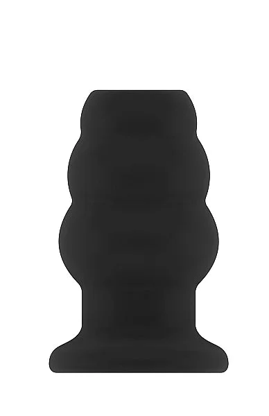 Sono No.50 - Medium Hollow Tunnel Butt Plug - 4 Inch - Black