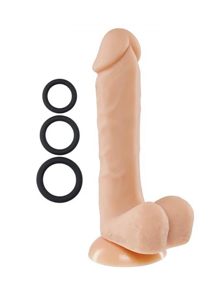 Cloud 9 Pro Sensual Premium Silicone 8 Inch Suction Cup Dildo - Vanilla