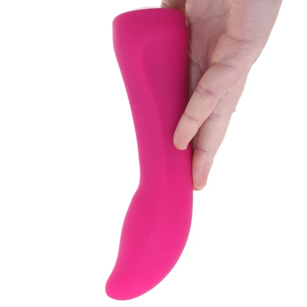 Gem Vibe Collection 7" Glider Rechargeable Waterproof Silicone G-Spot Vibrator By CalExotics - Pink