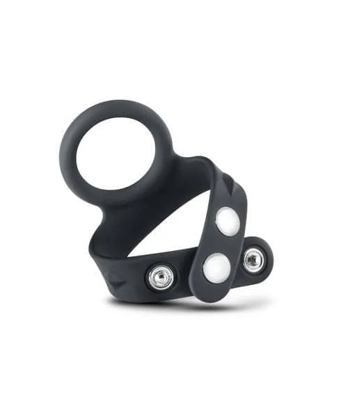 Performance - Vs7 - Silicone Cock & Ball Strap Large - Black