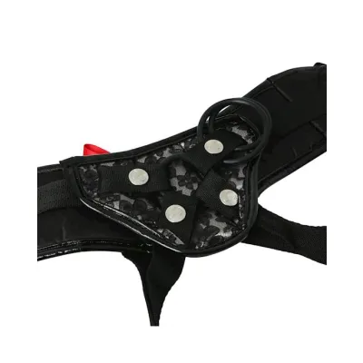 Platinum Lace Corset Strap on