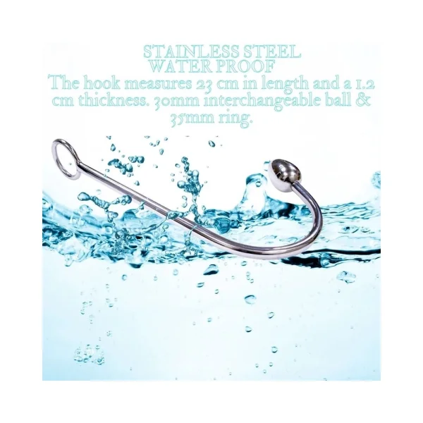 Rouge Stainless Steel Anal Hook