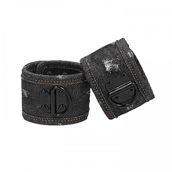 Ouch! Denim in Distress Press Stud Wrist Cuffs