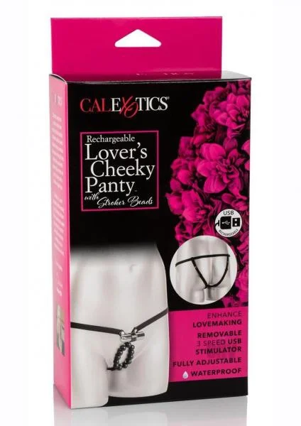 Rechargeable Lover's Cheeky Panty W/ Stroker Beads