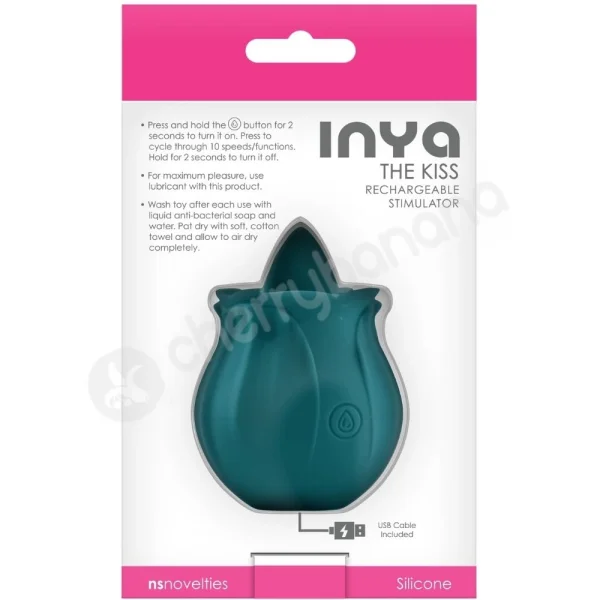 Inya The Kiss Teal Tongue Like Vibrating Clit Stimulator