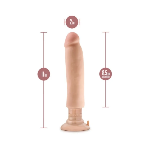 Au Naturel 11 inches Magnum Vibrating Dong Beige