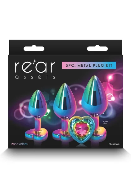 Rear Assets Heart Gem Metal Plug Kit