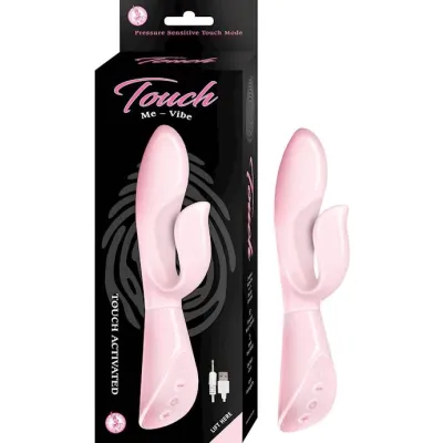 Nass Toys Touch Me Rabbit Vibrator Pink 8 Inch