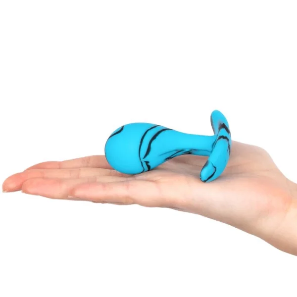 Mon Amour Blue Marble Silicone P-Spot Plug - 2.2, 2.5 or 3 Inch — image 5 of 6