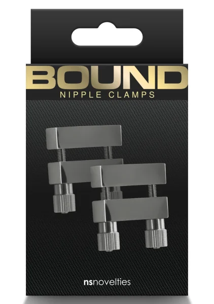 Bound Adjustable V1 Nipple Clamps By NS Novelties - Gunmetal