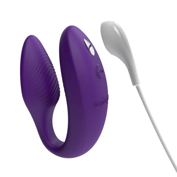 We-Vibe Sync Rechargeable Silicone Remote & App Controlled Couples Vibrator - Purple