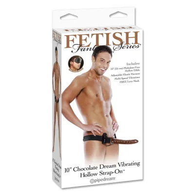 Fetish Fantasy Series 10 Chocolate Dream Vibrating Hollow Strap On