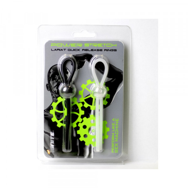 Silicone Lasso Rings 2 Pack Black,white