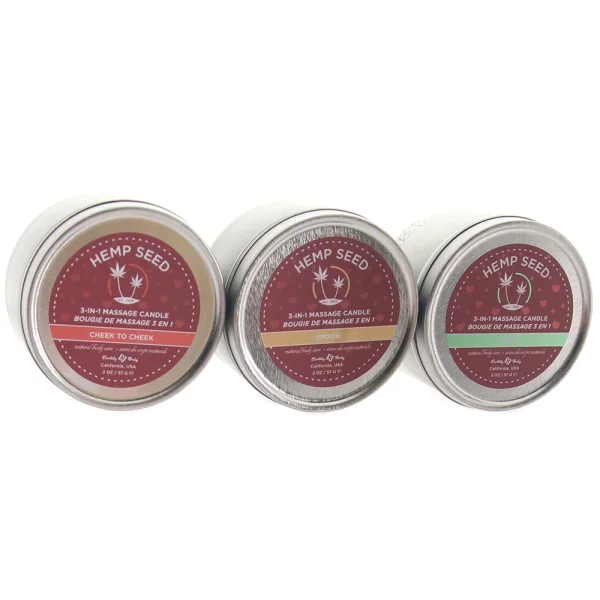 Lovers 3-in-1 Mini Massage Candle Trio