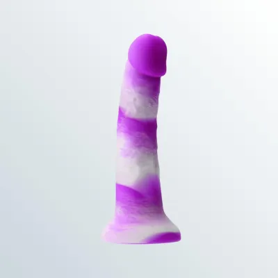 Colours Pleasures Yum Yum 7 quot Realistic Silicone Dildo Purple