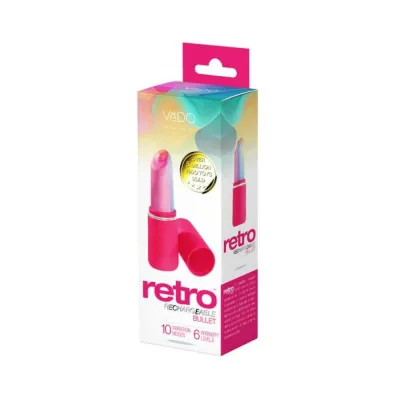 Bullets Discreet Vedo Retro Rechargeable Bullet Pink