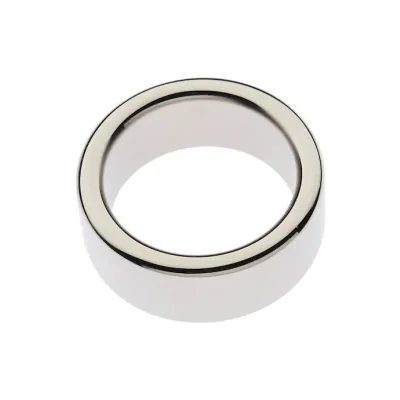 Kink Range Stainless Steel Wide Band Penis Head Ring 30mm