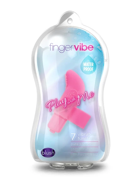 Blush Silicone Finger Vibe 7X Waterproof Lavende
