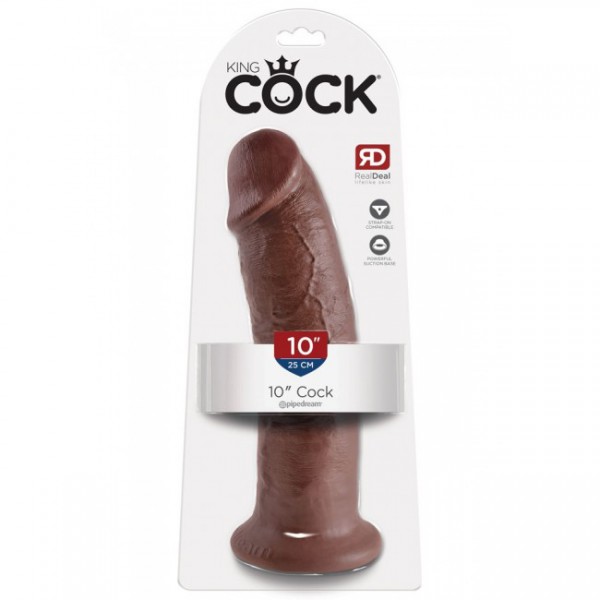 King Cock - 10 Inch Cock Brown