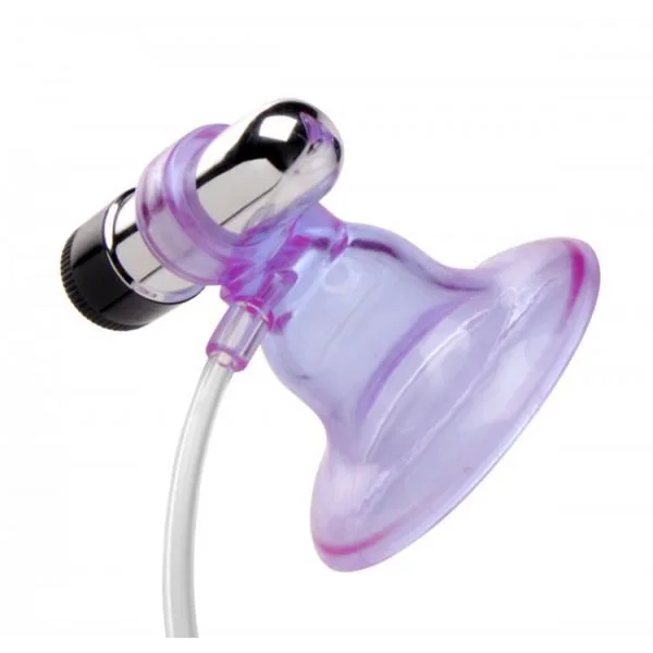 Vibrating Nipple Suckers - Purple