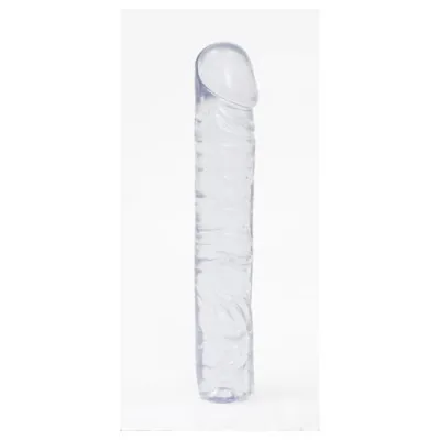 Crystal Jellies Classic Dong 10 Inch Clear