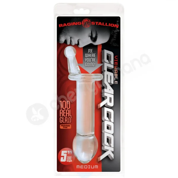 Raging Stallion Viewable Clearcock Medium Butt Plug