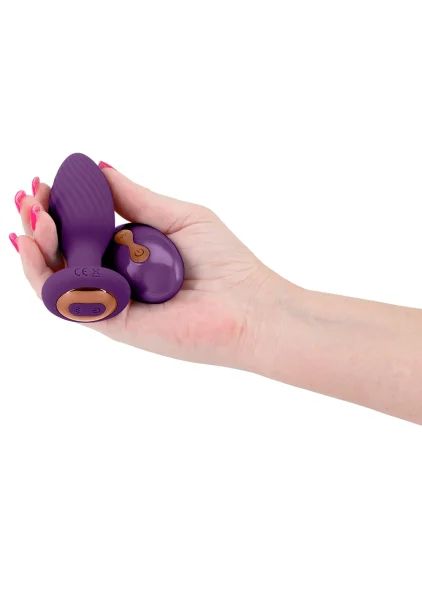 Inya Alpine Rechargeable Silicone Anal Plug With Remote - Purple